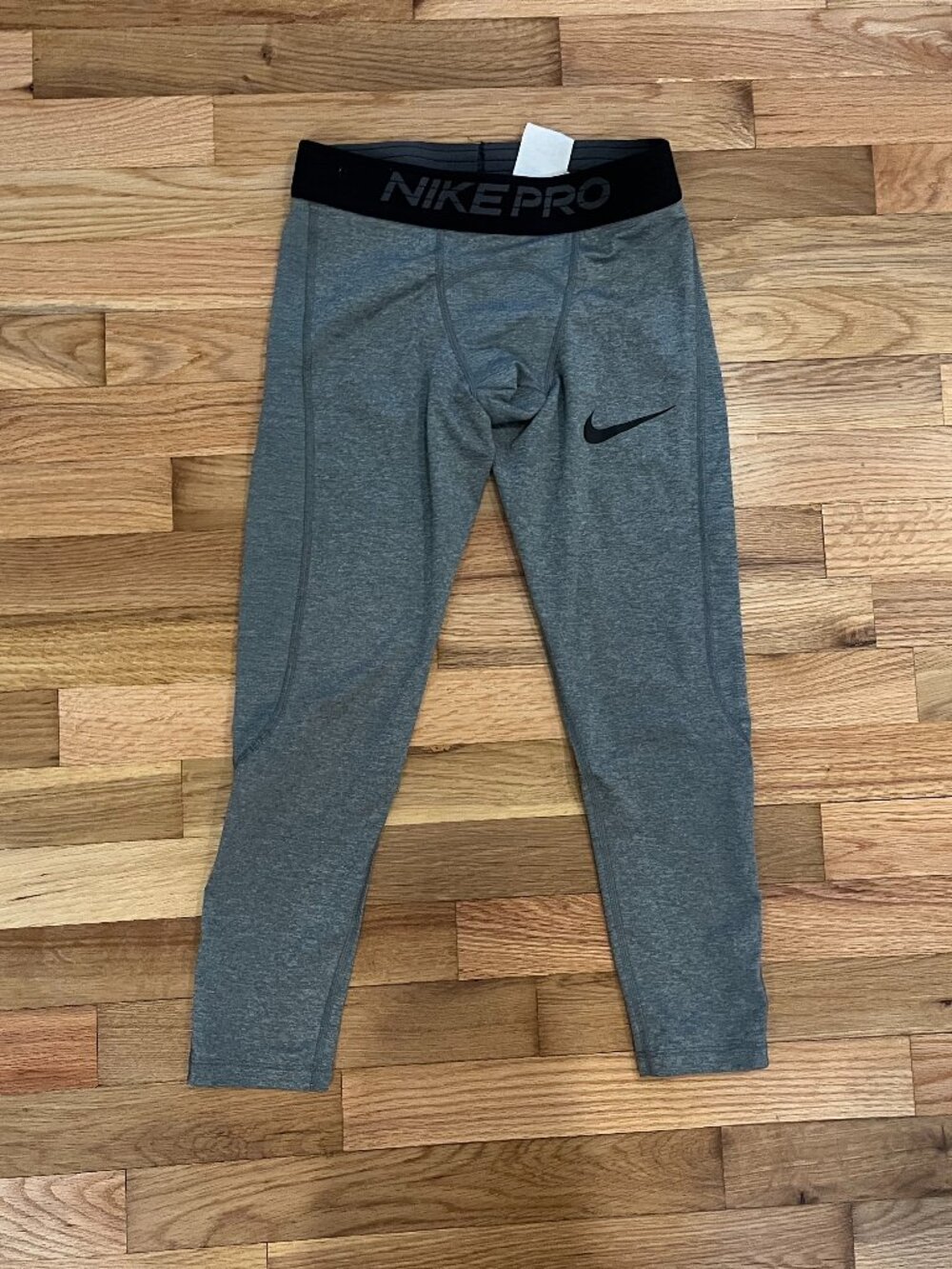 Men's Small Nike Pro 3/4 Compression Pants Tights Gray